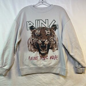 Anine Bing Muse Tiger Sweatshirt 100% Organic Cotton
